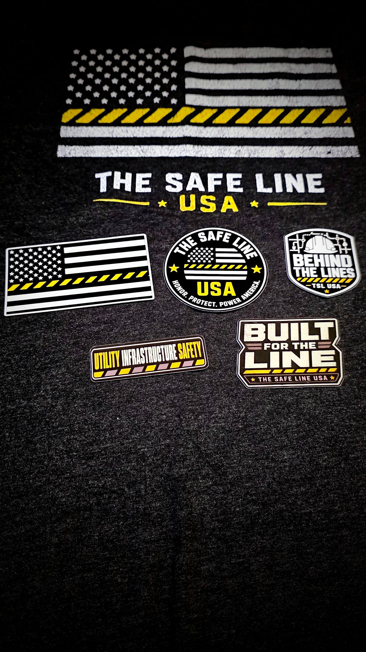 The Safe Line USA Decal Pack — 5 Stickers
