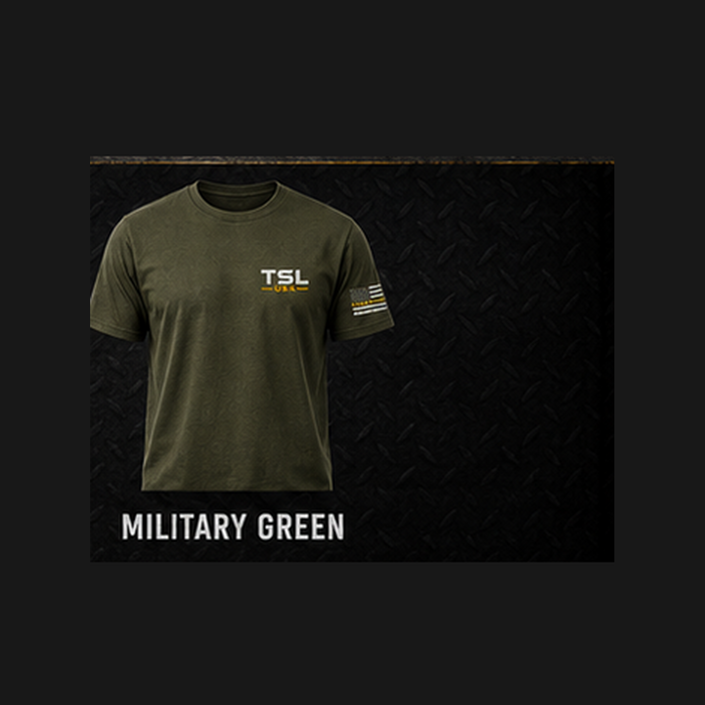 The Industry Tee in Military Green