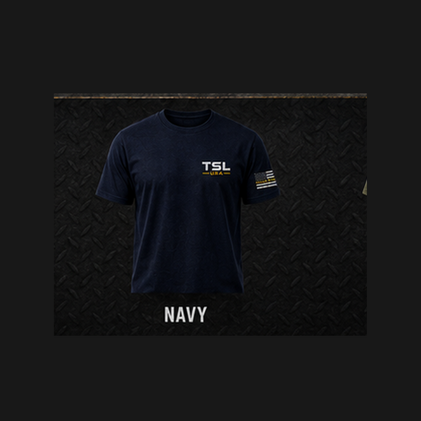 The Industry Tee in Solid Navy