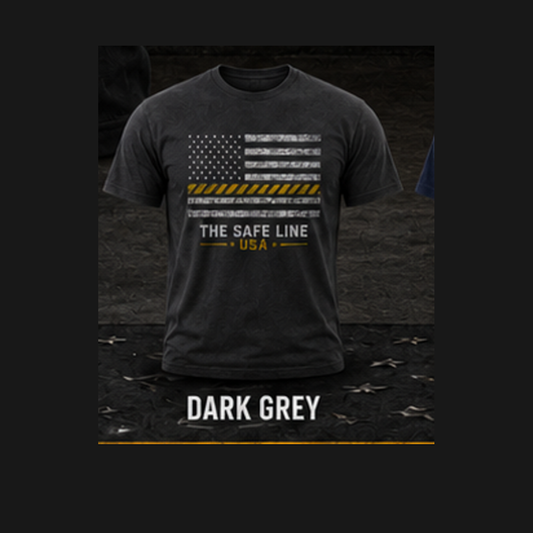 The Safe Line USA Original Tee in Dark Grey