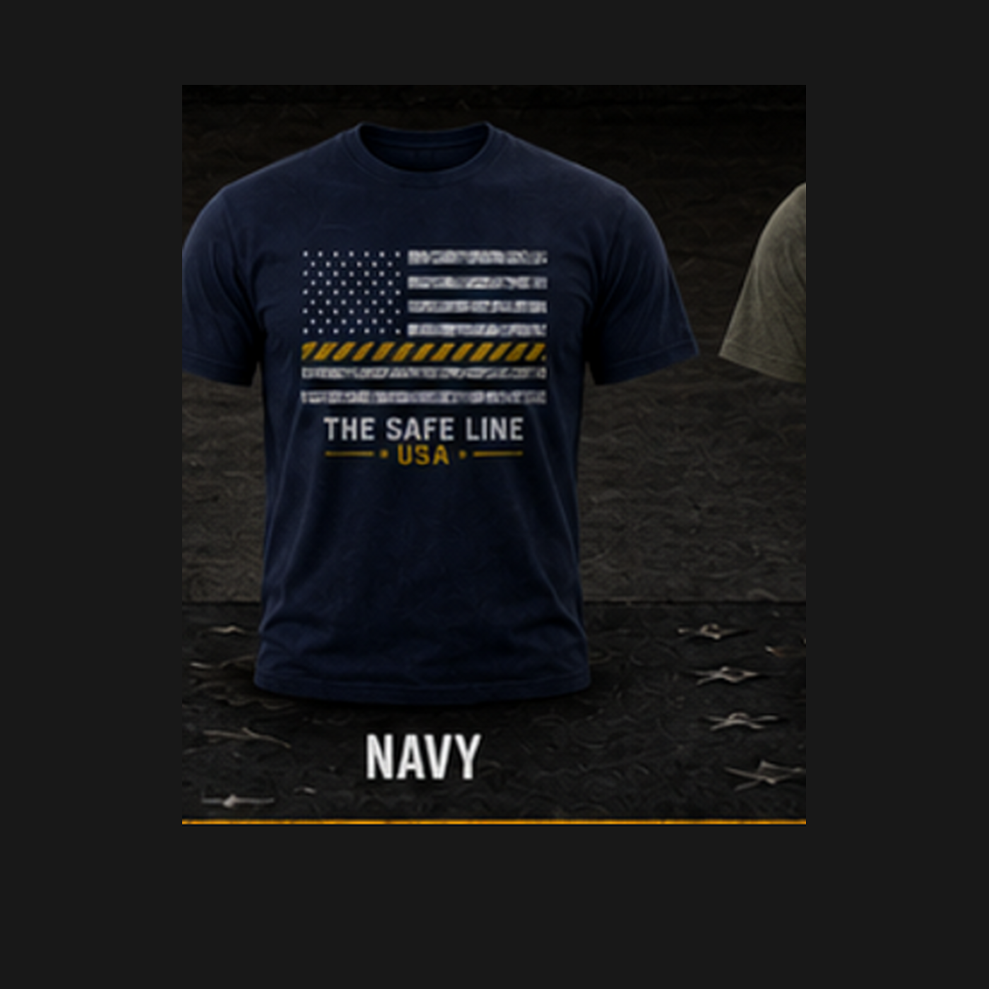 The Safe Line USA Original Tee in Solid Navy